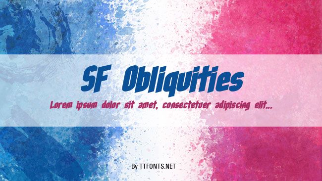 SF Obliquities example